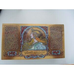 Whitman's Alphonse Salmagundi Collectors Edition Metal Tin Art Nouveau Hinged